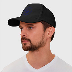 Бейсболка Охраняется мужем, цвет: черный — фото 2