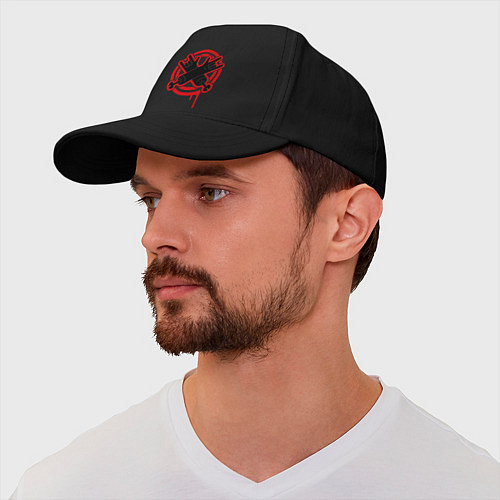 Бейсболка Истинный рок / Черный – фото 2