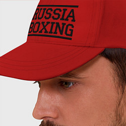 Бейсболка Russia boxing, цвет: красный — фото 2