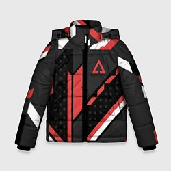 Куртка зимняя для мальчика CS:GO Cyrex Pattern, цвет: 3D-красный