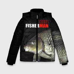Куртка зимняя для мальчика The best fisherman, цвет: 3D-черный