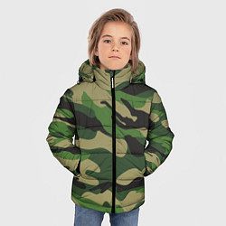 Куртка зимняя для мальчика Камуфляж: хаки/зеленый, цвет: 3D-светло-серый — фото 2