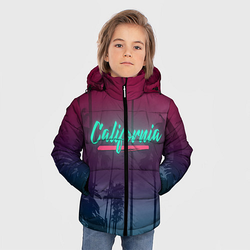 Зимняя куртка для мальчика California / 3D-Черный – фото 3