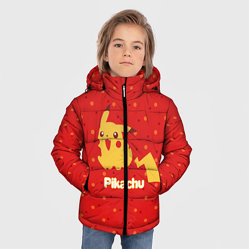 Зимняя куртка для мальчика Pikachu / 3D-Черный – фото 3