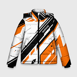 Куртка зимняя для мальчика CS:GO Asiimov P90 Style, цвет: 3D-светло-серый