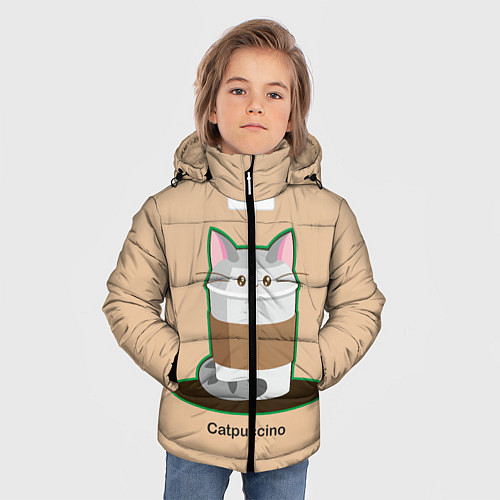 Зимняя куртка для мальчика Catpuccino / 3D-Черный – фото 3