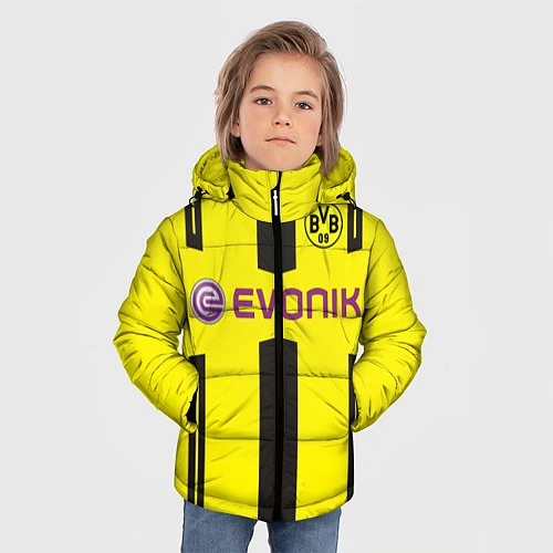 Зимняя куртка для мальчика BVB FC: Evonik / 3D-Черный – фото 3
