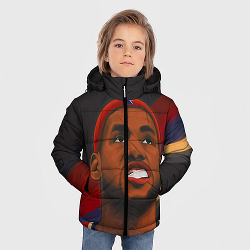 Зимняя куртка для мальчика LeBron Smile / 3D-Черный – фото 3