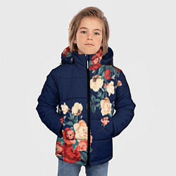 Куртка зимняя для мальчика Fashion flowers, цвет: 3D-черный — фото 2