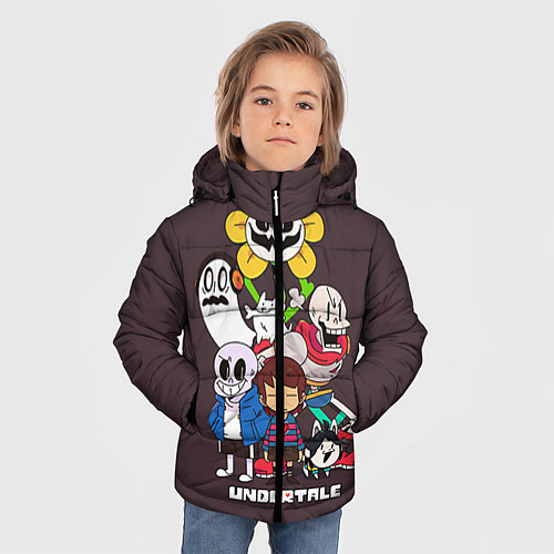 Зимняя куртка для мальчика Undertale 3 / 3D-Черный – фото 3