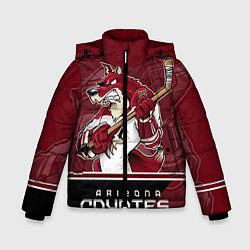 Куртка зимняя для мальчика Arizona Coyotes, цвет: 3D-красный