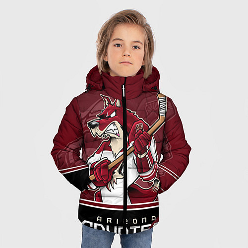 Зимняя куртка для мальчика Arizona Coyotes / 3D-Красный – фото 3