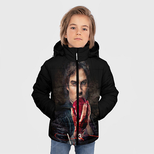 Зимняя куртка для мальчика Damon Salvatore V3 / 3D-Черный – фото 3