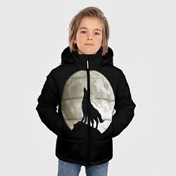 Куртка зимняя для мальчика Moon Wolf, цвет: 3D-черный — фото 2