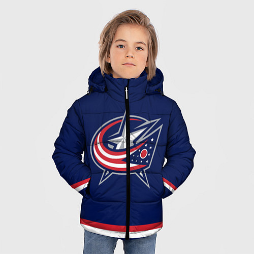 Зимняя куртка для мальчика Columbus Blue Jackets / 3D-Красный – фото 3