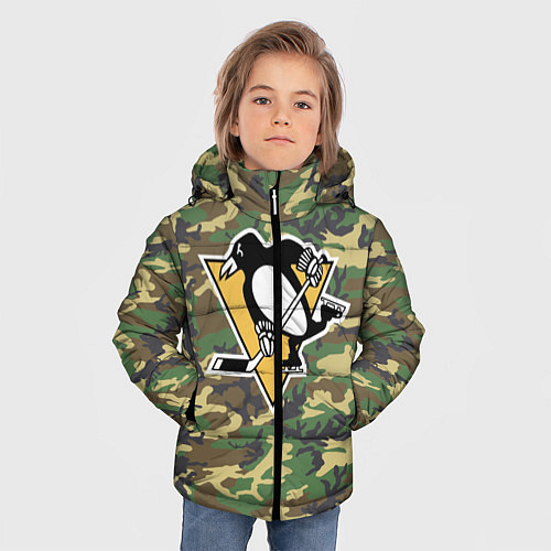 Зимняя куртка для мальчика Penguins Camouflage / 3D-Черный – фото 3