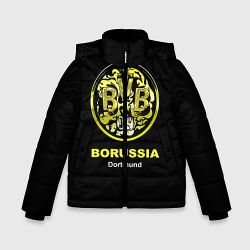 Зимняя куртка для мальчика Borussia Dortmund / 3D-Светло-серый – фото 1