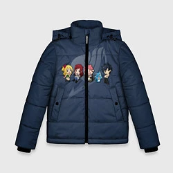 Куртка зимняя для мальчика Хвост Феи, цвет: 3D-черный