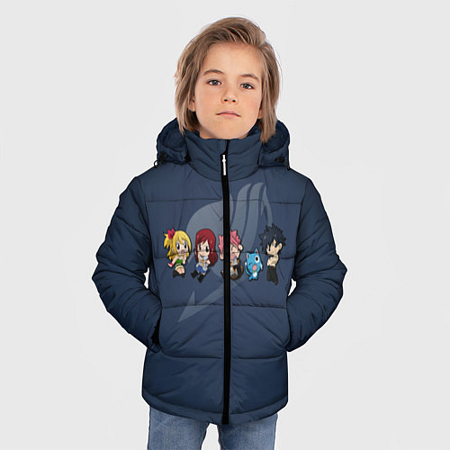 Зимняя куртка для мальчика Хвост Феи / 3D-Черный – фото 3