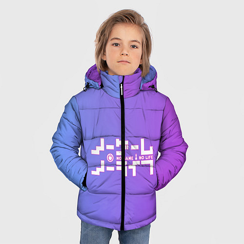 Зимняя куртка для мальчика No Game No Life / 3D-Черный – фото 3