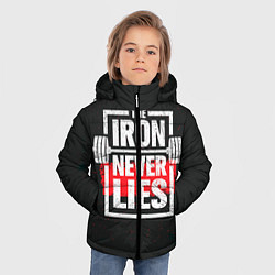 Куртка зимняя для мальчика The iron never lies, цвет: 3D-черный — фото 2