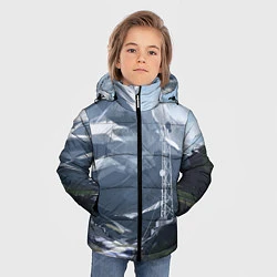 Куртка зимняя для мальчика Горы Алтая, цвет: 3D-черный — фото 2