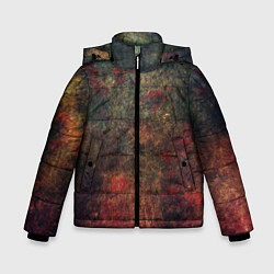 Куртка зимняя для мальчика Металлические краски, цвет: 3D-черный