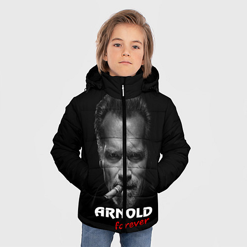 Зимняя куртка для мальчика Arnold forever / 3D-Черный – фото 3