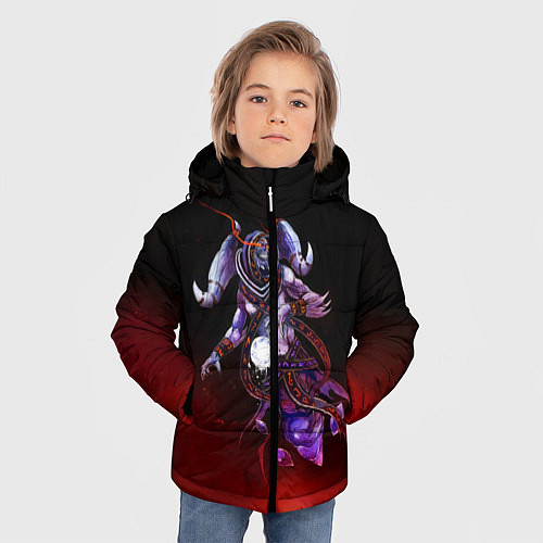 Зимняя куртка для мальчика Symbols / 3D-Черный – фото 3