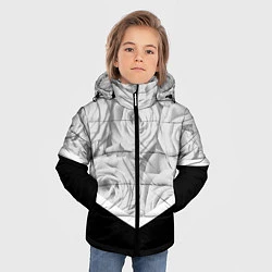Куртка зимняя для мальчика Розы, цвет: 3D-черный — фото 2