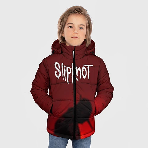 Зимняя куртка для мальчика Slipknot Shadows / 3D-Черный – фото 3
