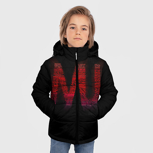 Зимняя куртка для мальчика Manchester United team / 3D-Черный – фото 3