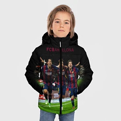 Куртка зимняя для мальчика Barcelona6, цвет: 3D-черный — фото 2