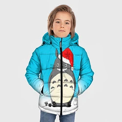 Куртка зимняя для мальчика Тоторо под снегом, цвет: 3D-черный — фото 2
