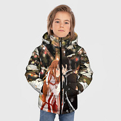 Куртка зимняя для мальчика Мастера меча, цвет: 3D-черный — фото 2