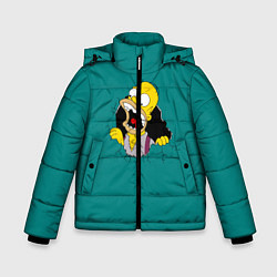Куртка зимняя для мальчика Alien-Homer, цвет: 3D-красный