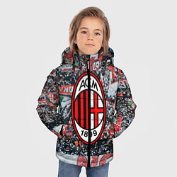 Куртка зимняя для мальчика Milan FC, цвет: 3D-светло-серый — фото 2