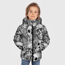 Куртка зимняя для мальчика Хэллуин 8, цвет: 3D-черный — фото 2