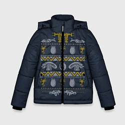 Зимняя куртка для мальчика Новогодний свитер Чужой