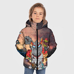 Куртка зимняя для мальчика Фан Клокверк из Доты, цвет: 3D-черный — фото 2