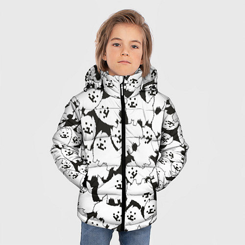 Зимняя куртка для мальчика Undertale Annoying dog / 3D-Светло-серый – фото 3