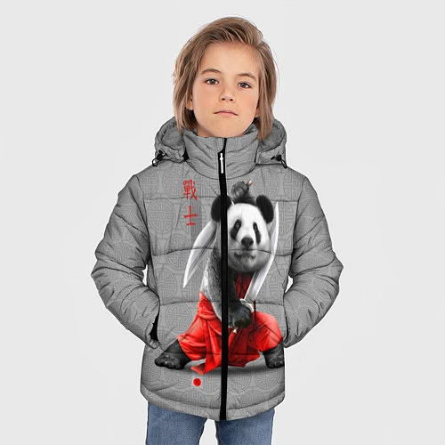 Зимняя куртка для мальчика Master Panda / 3D-Черный – фото 3