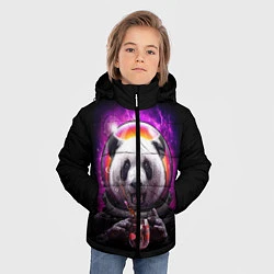 Куртка зимняя для мальчика Panda Cosmonaut, цвет: 3D-черный — фото 2