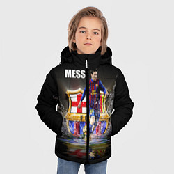 Куртка зимняя для мальчика Messi FCB, цвет: 3D-черный — фото 2