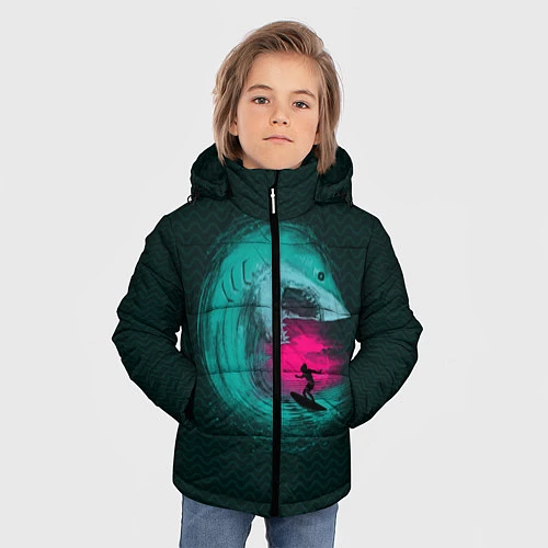 Зимняя куртка для мальчика Shark Vortex / 3D-Черный – фото 3