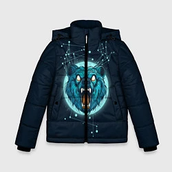 Куртка зимняя для мальчика Космический медведь, цвет: 3D-светло-серый