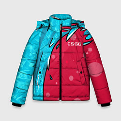 Куртка зимняя для мальчика Water Elemental - Дух воды, цвет: 3D-светло-серый