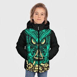 Куртка зимняя для мальчика Bring Me The Horizon: Owl, цвет: 3D-черный — фото 2