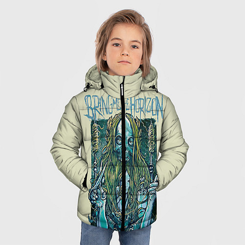 Зимняя куртка для мальчика Bring Me The Horizon / 3D-Черный – фото 3