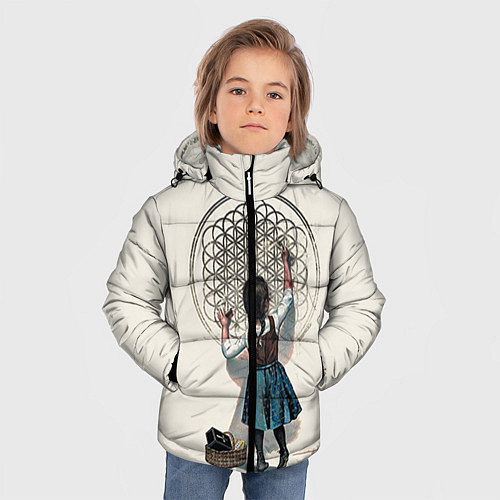 Зимняя куртка для мальчика Bring Me The Horizon / 3D-Светло-серый – фото 3